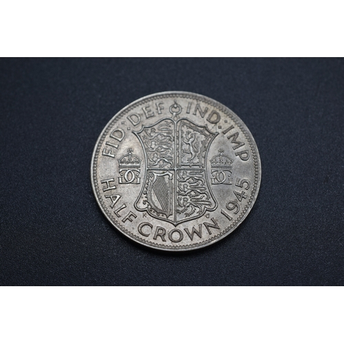 4 - George VI 1945 Silver Half Crown