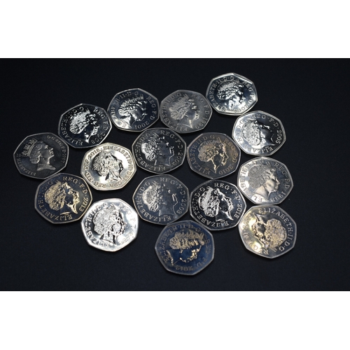 41 - Selection of Elizabeth II Fifty Pence Pieces