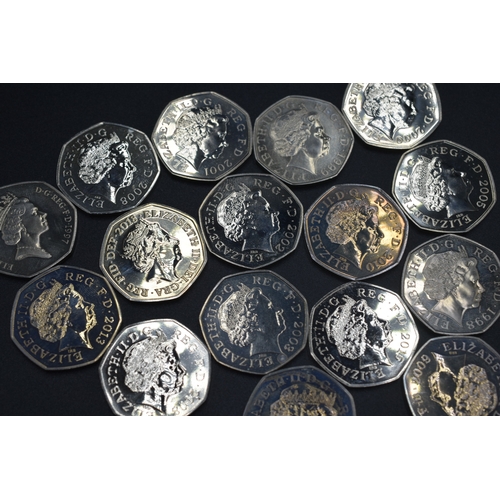 41 - Selection of Elizabeth II Fifty Pence Pieces