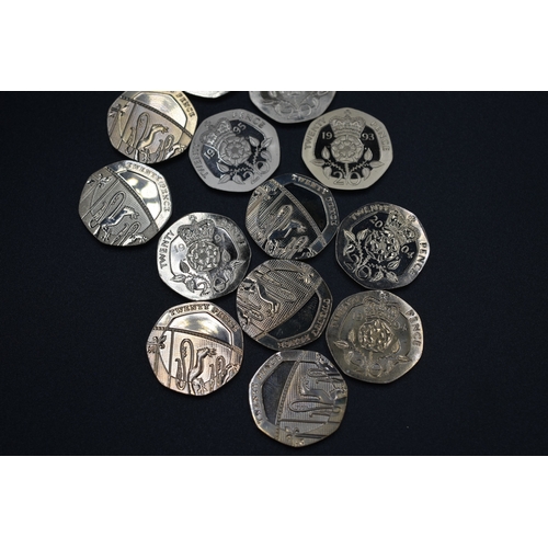 42 - Selection of Elizabeth Twenty Pence Pieces