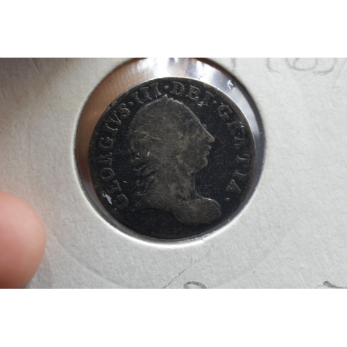 12 - George the 3rd Silver 1765 maundy threatance