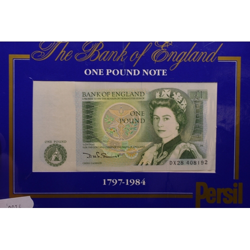 14 - Persil One pound note 1797-1984 and Bank of England 1903 one million pounds note