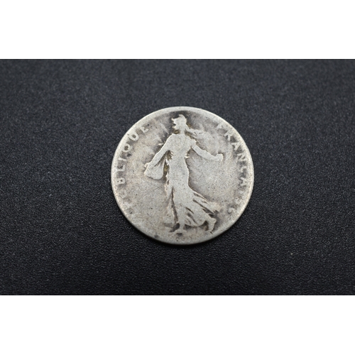 3 - French Republic 1902 Silver 50 Centimes Coin