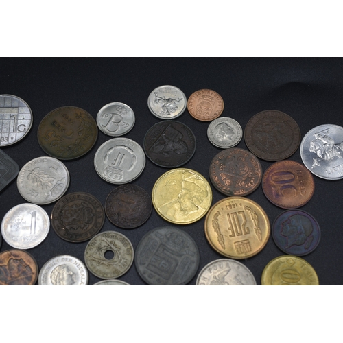 32 - Selection of Mixed Coinage From Belgium, Latvia, Luxembourg, Netherlands and More