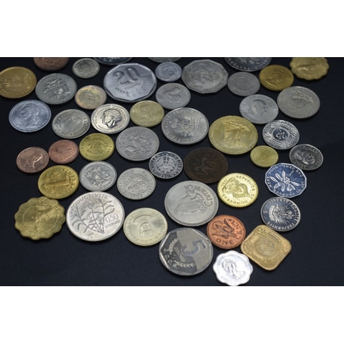 34 - Selection of Mixed Coinage From Barbados, Costa Rica and More