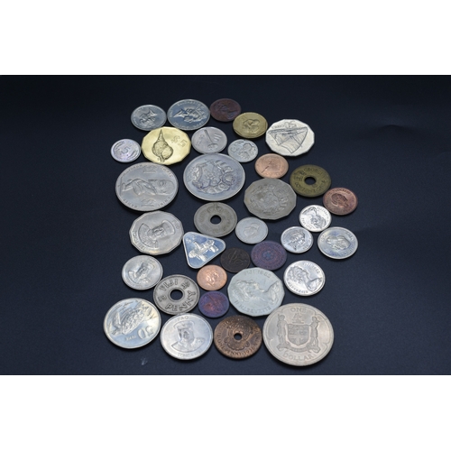 Mixed Selection of Coinage From New Guinea, Cook Islands, Tonga and More
