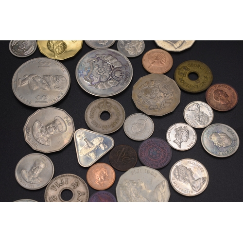 36 - Mixed Selection of Coinage From New Guinea, Cook Islands, Tonga and More