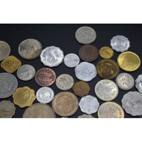 53 - Selection of Mixed Coinage from India, Ceylon and More