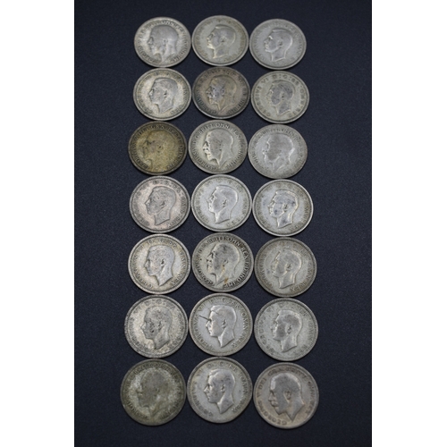 52 - Selection of Silver Six Pence Pieces Various Date