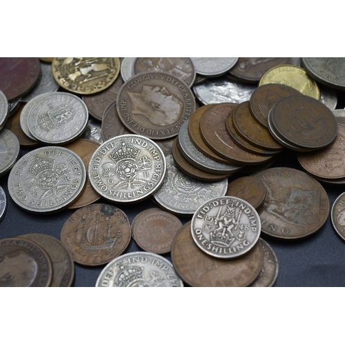 56 - A Selection of Unsorted UK and Worldwide Coins, Approx 1kg