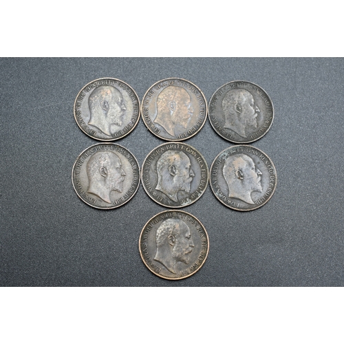 12 - Seven Edward VII Farthings