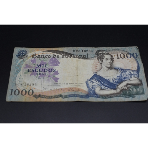 13 - Banco of Portugal 1000 Escudos Bank Note