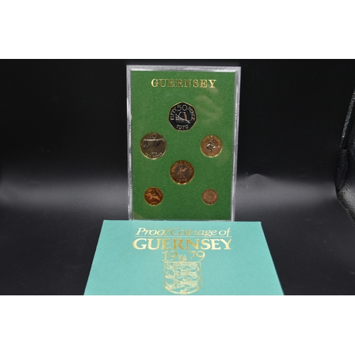 2 - Royal Mint Proof Coin Set of Guernsey 1979