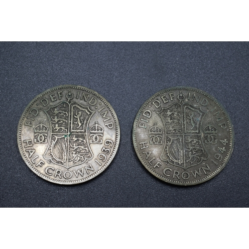 25 - Silver - George VI - Half Crown - 1939 & 1944