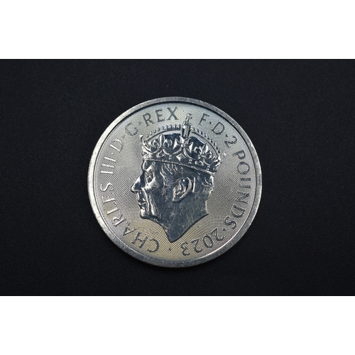 29 - Silver - 2 Pounds - Charles III Coronation - 2023