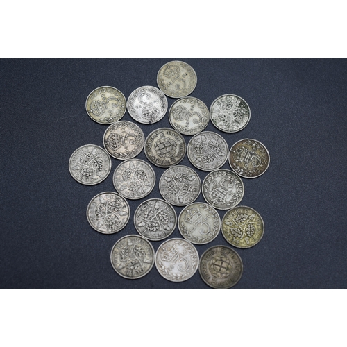 31 - Mixed Selectin of Three Pence Pieces Various Dates