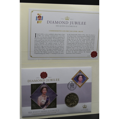 37 - Three Commemorative First Day Covers - Elizabeth II 
Belize, British Indian Ocean Territory and Tris... 