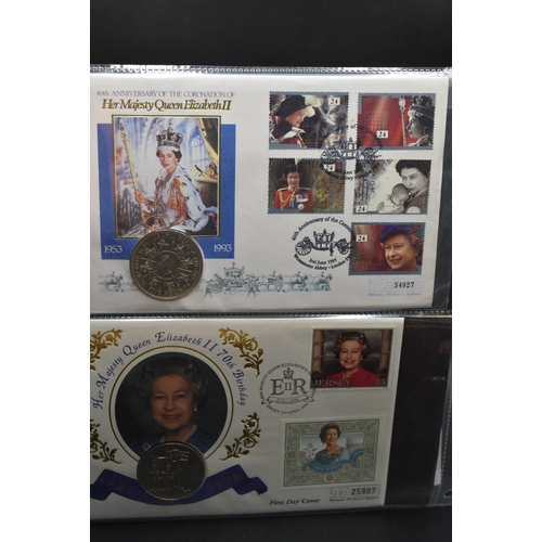 38 - A Selection of Different Commemorative Coin Covers to Include Elizabeth II 70th Birthday and 40th An... 