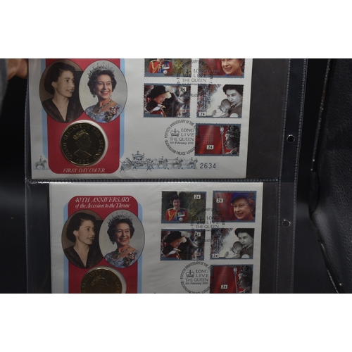 39 - A Selection of Commemorative First Day Covers to Include Elizabeth II 40th Anniversary of the Access... 