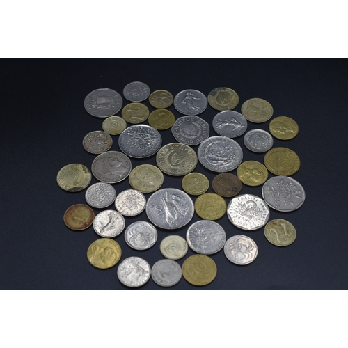 40 - Mixed Selection of Coinage From France, Malta and Cyprus