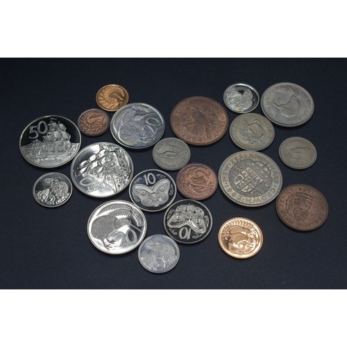 46 - Selection of Coinage From New Zealand