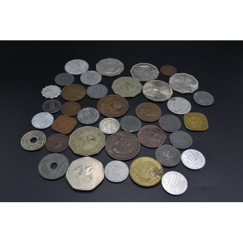 6 - Selection of Mixed Unsorted Foreign Coinage