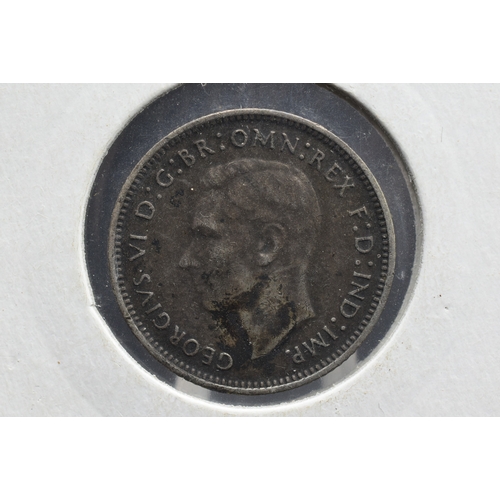 64 - Silver - George VI - Australian Six Pence - 1942