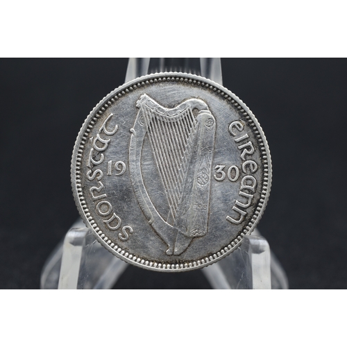 10 - Irish 1930 Silver Shilling