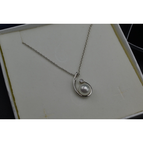 24 - Silver 925 Pendant Necklaces x3 Complete with Presentation Box