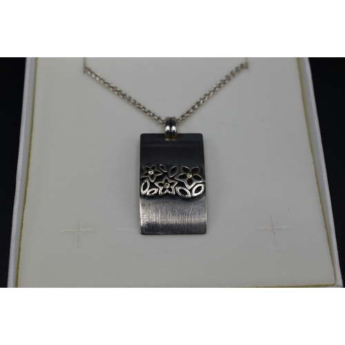 29 - Silver 925 Pendant Necklaces x3 Complete with Presentation Box