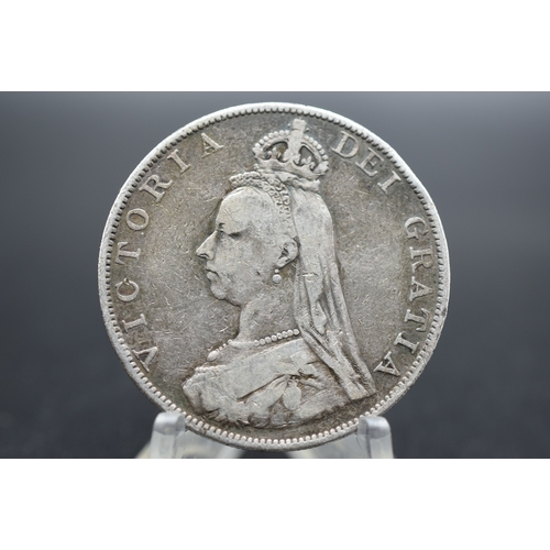 3 - Victoria 1887 Silver Double Florin