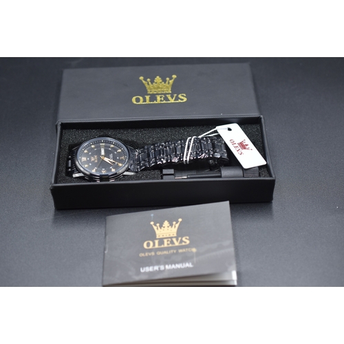 60 - Day and Date Calendar Watch Complete with Adjuster and Box