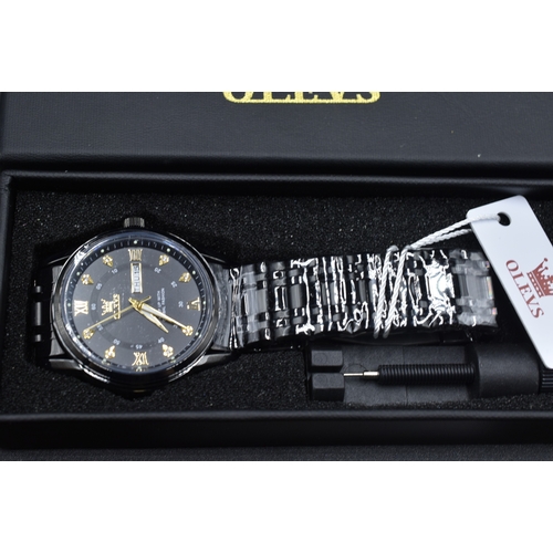 60 - Day and Date Calendar Watch Complete with Adjuster and Box