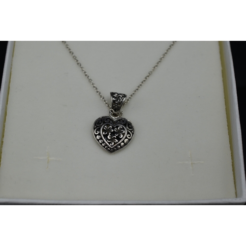 64 - Silver 925 Necklaces with Pendant Complete with Presentation Boxes x3