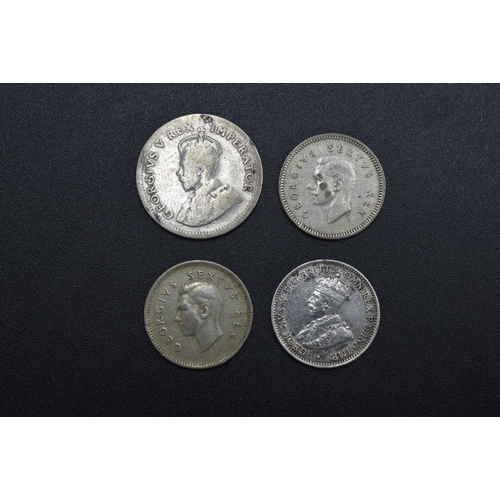 10 - Four African Silver Coins