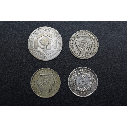 10 - Four African Silver Coins