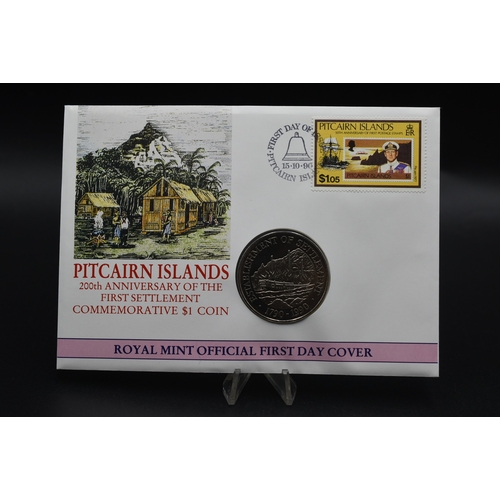 18 - Royal Mint First Day Cover - Pitcairn Islands 200th Anniversary of the First Settlement Commemorativ... 