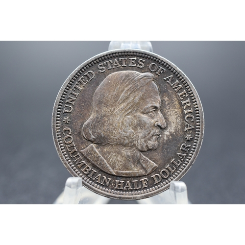 23 - Columbia - Silver - Exposition Half Dollar - 1893