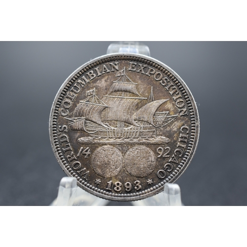 23 - Columbia - Silver - Exposition Half Dollar - 1893