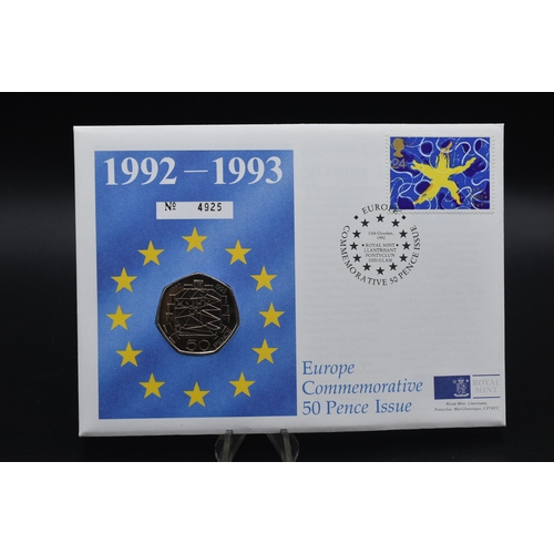 33 - The Royal Mint - Europe Commemorative 50 Pence Issue - 1992-1993