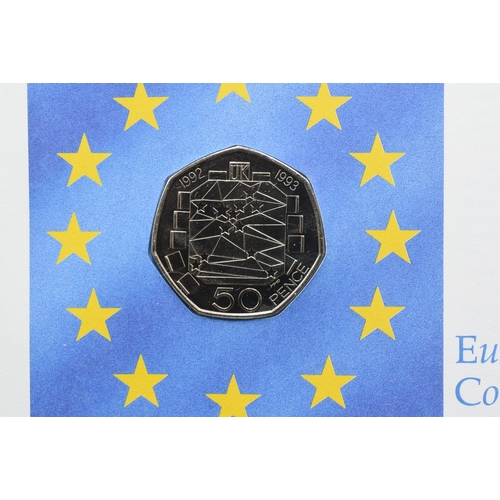 33 - The Royal Mint - Europe Commemorative 50 Pence Issue - 1992-1993