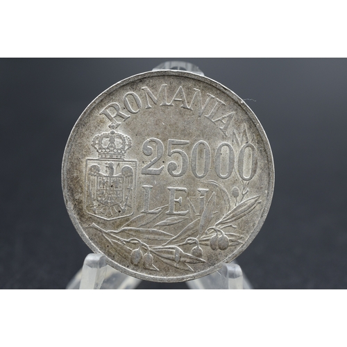 42 - Silver - Romania - 25 000 Lei - Mihai I