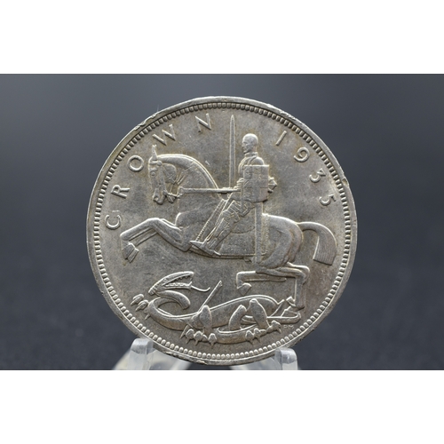 46 - Silver - 1 Crown - George V Silver Jubilee - 1935