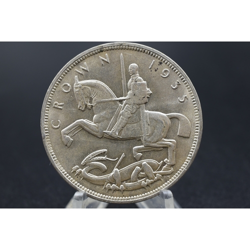 47 - Silver - 1 Crown - George V Silver Jubilee - 1935