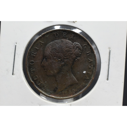 56 - Victoria - Penny(1854) & Half Penny x2 (1853) (1863)