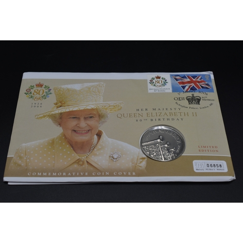 63 - Commemorative Coin Cover - Elizabeth II 80th Birthday