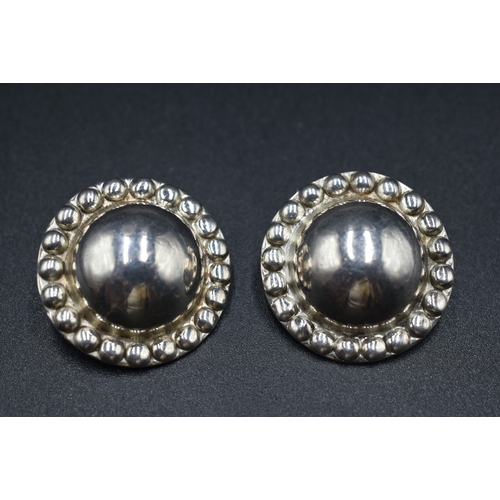 69 - Silver 925 Clip on Statement Earrings Complete with Presentation Box