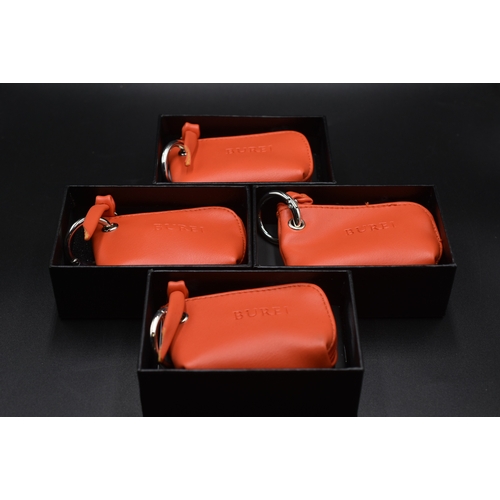 91 - Orange Purses x4 in Presentation Boxes