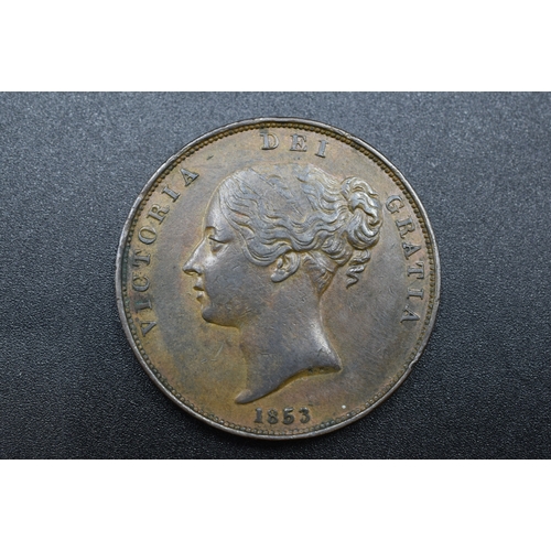 26 - Victoria - One Penny - 1853