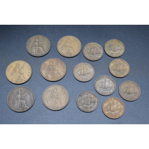 32 - Selection of George VI Half Pennies and Pennies